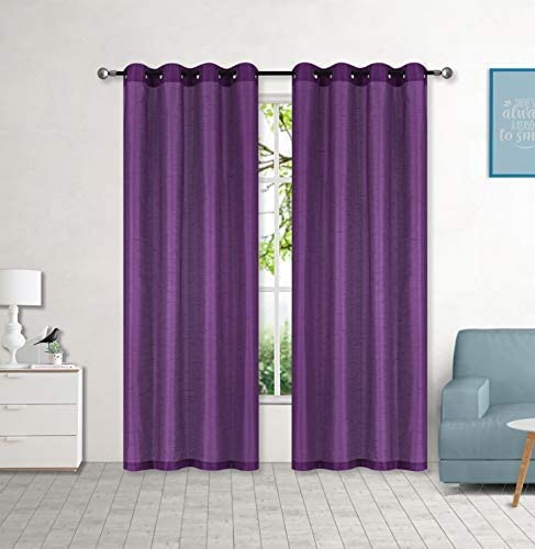 Adore the Decor™ Faux Silk 54 x 84 in. Single Grommet Curtain Panel